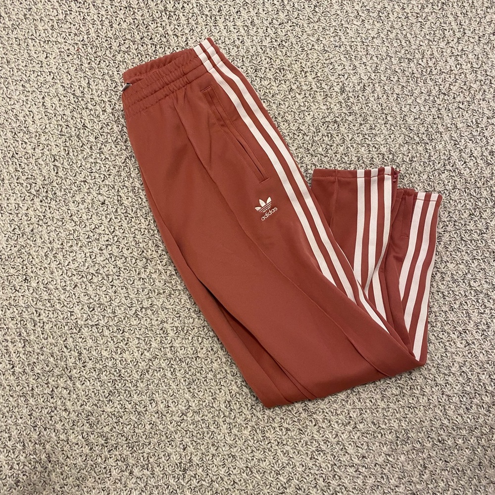Adidas Pink Rose 3 Three Stripe Track Pants